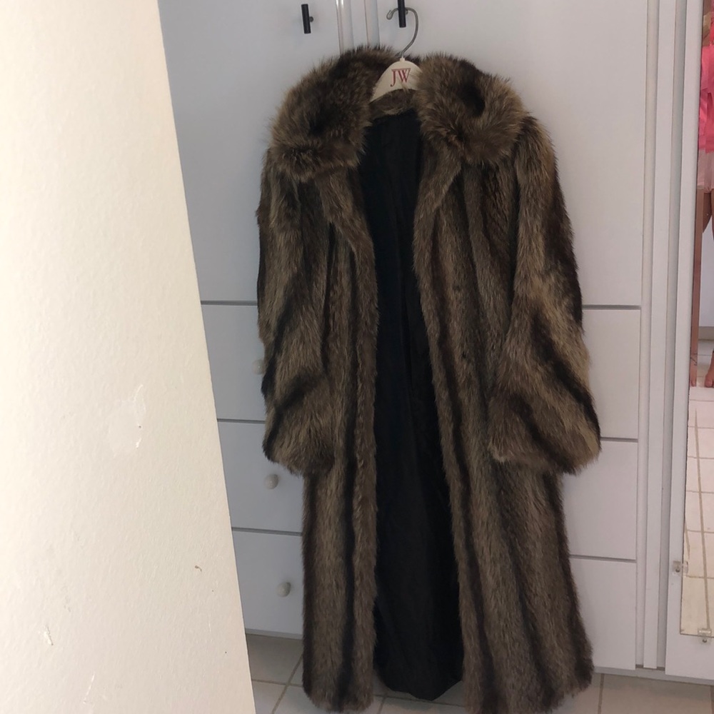 Real fur jacket